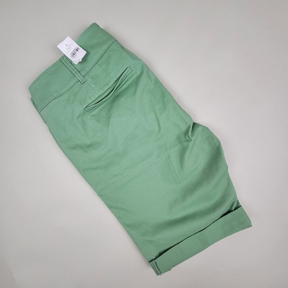 NWT LOFT Pastel Green Shorts - Size 6